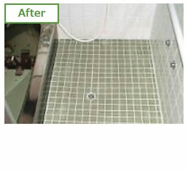 浴室の床が滑りやすくて、怖い。after