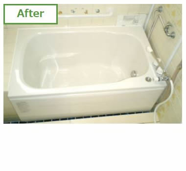 浴槽をまたぐのが大変。after