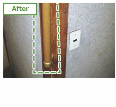 階段の上り下りが怖い。after