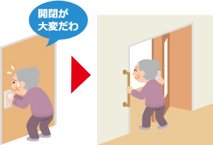 介護リフォーム扉